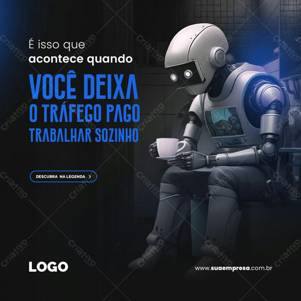 Post para Tráfego Pago PSD Editável