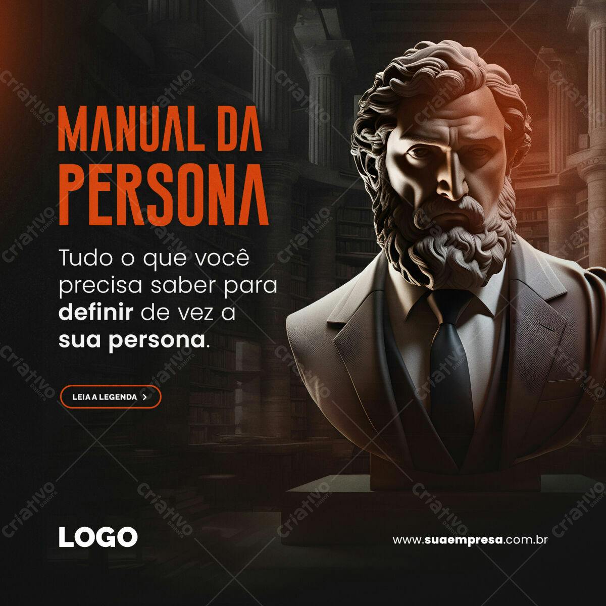 Banner Manual da Persona PSD Editável