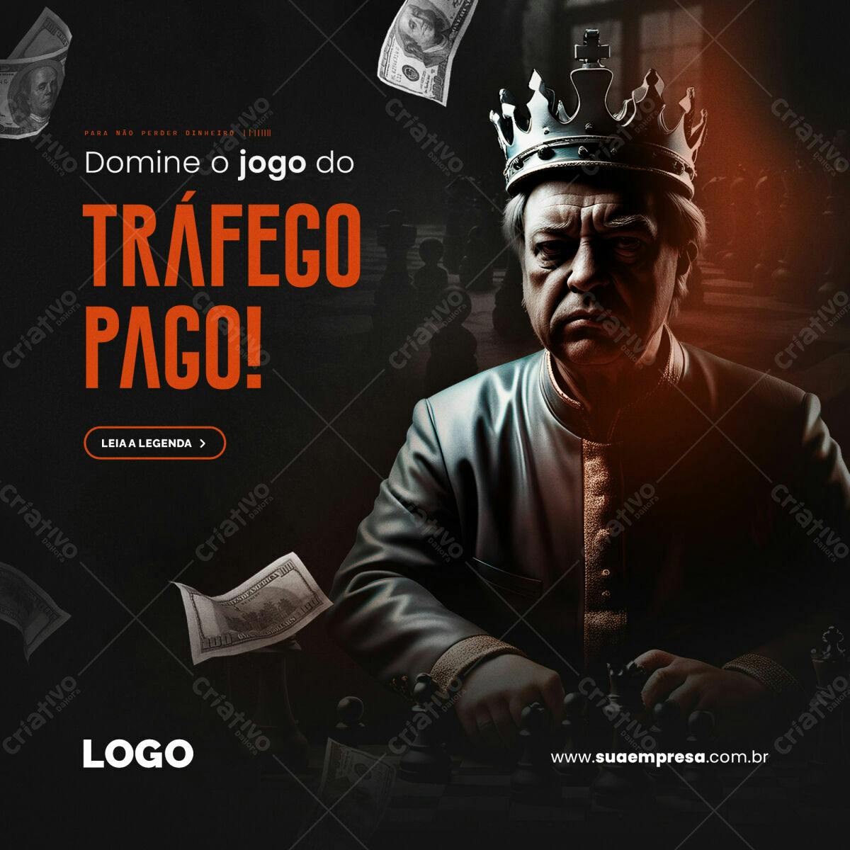 Banner Tráfego Pago PSD Editável