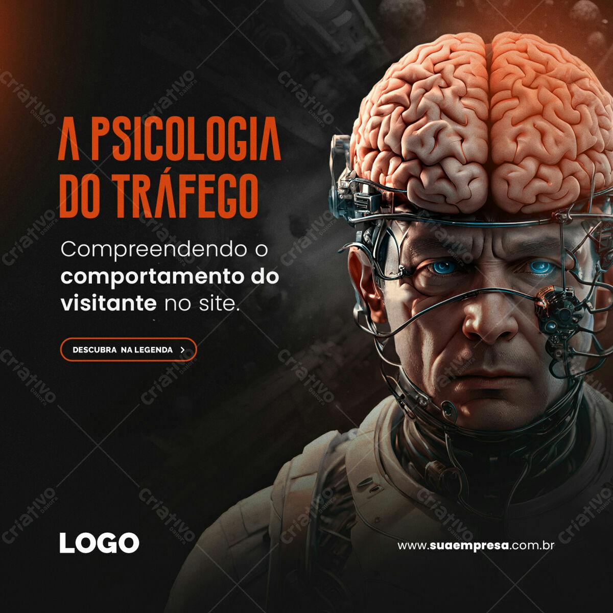 Banner Psicologia do Tráfego PSD Editável