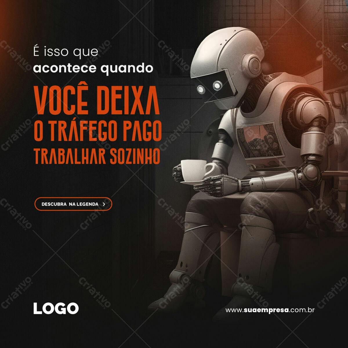 Post para Tráfego Pago PSD Editável