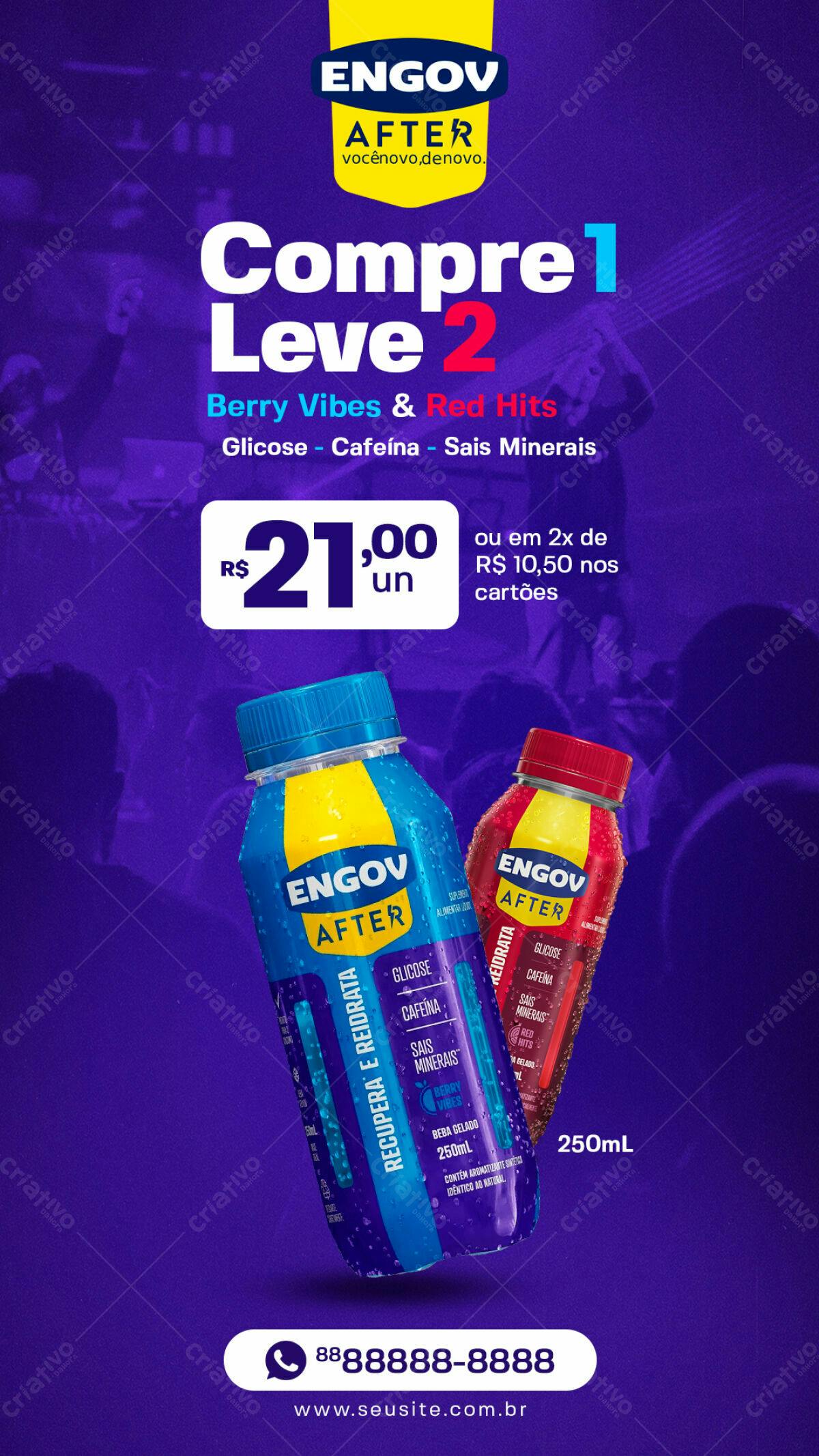 Flyer promocional Engov After PSD Editável