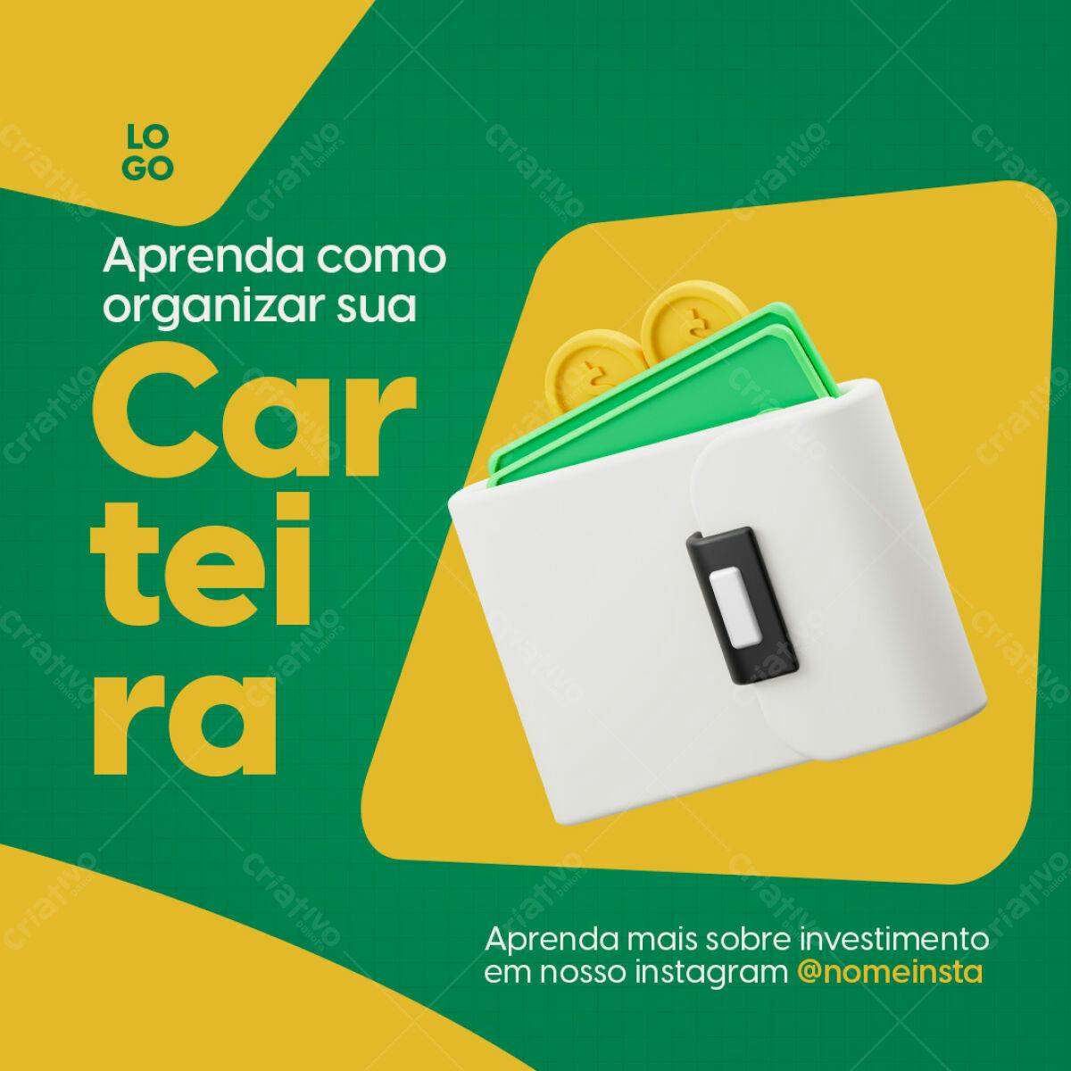 Post para Organização Financeira PSD Editável