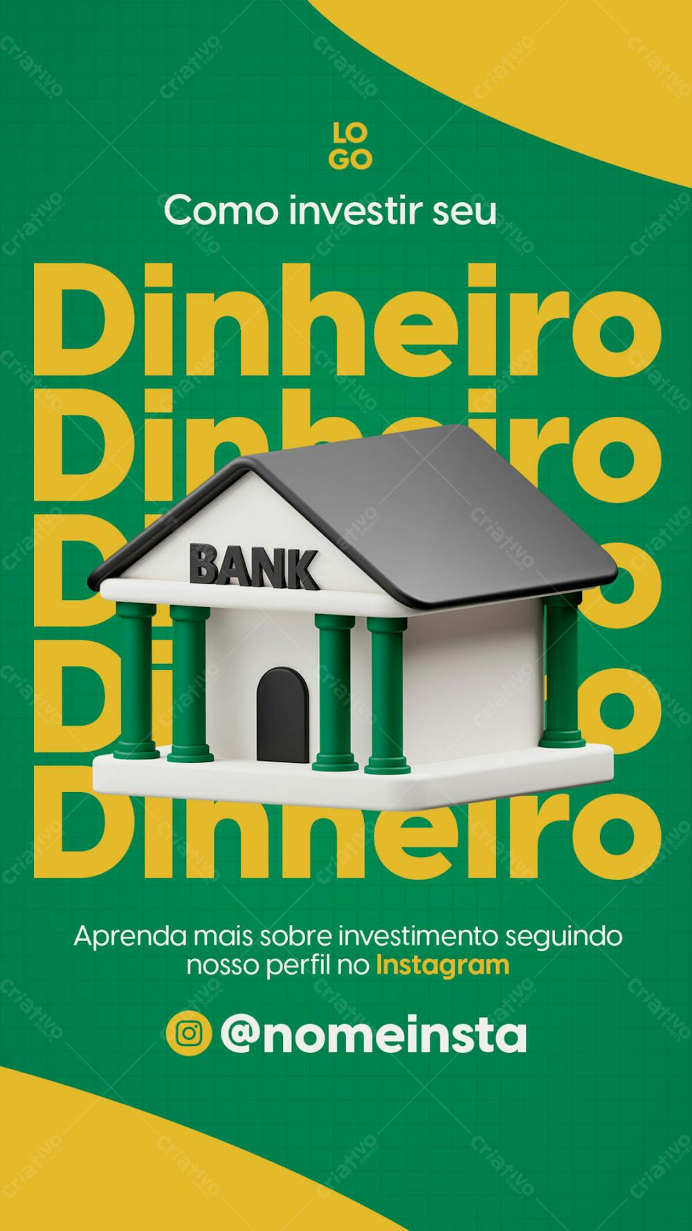 Stories Como Investir Seu Dinheiro Educação Financeira Psd Editável