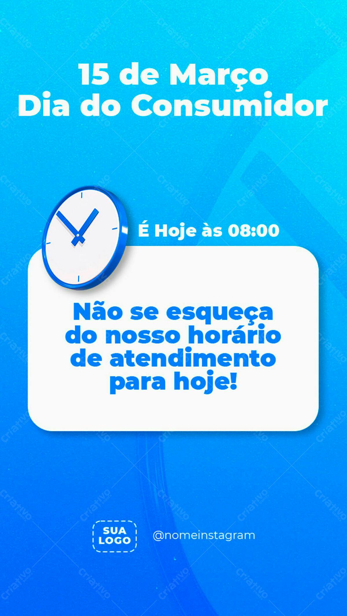 Post Instagram Dia do Consumidor PSD Editável