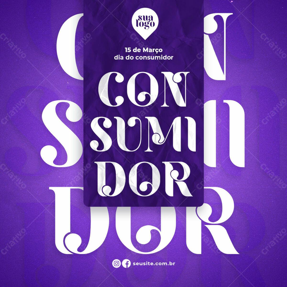 Flyer Dia do Consumidor PSD Editável