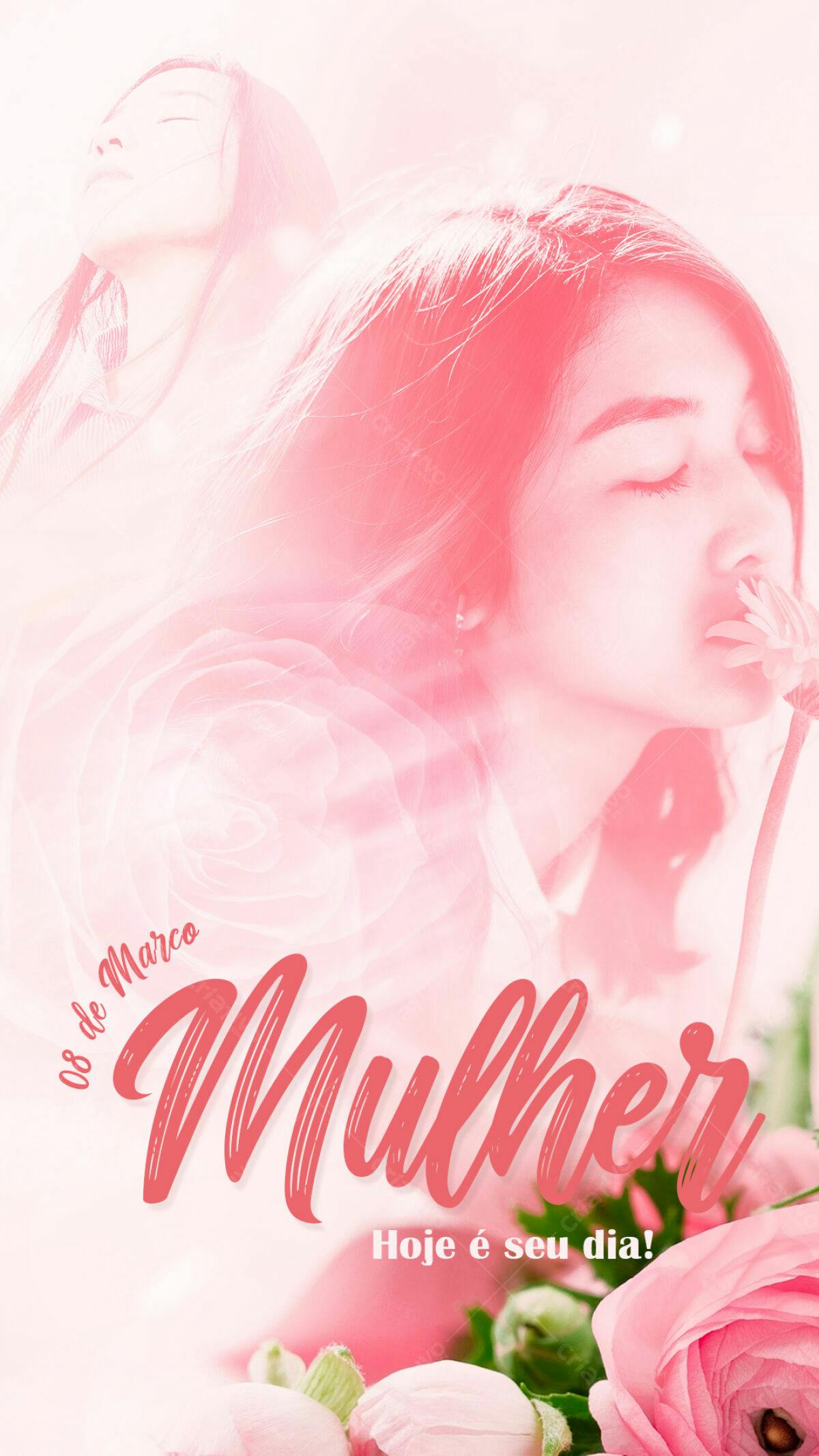 Flyer Dia Internacional da Mulher PSD Editável