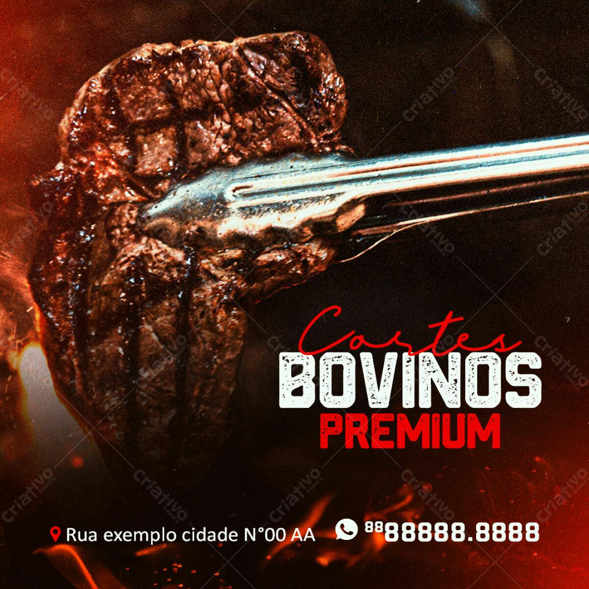 Postagem para Churrascaria PSD Editável