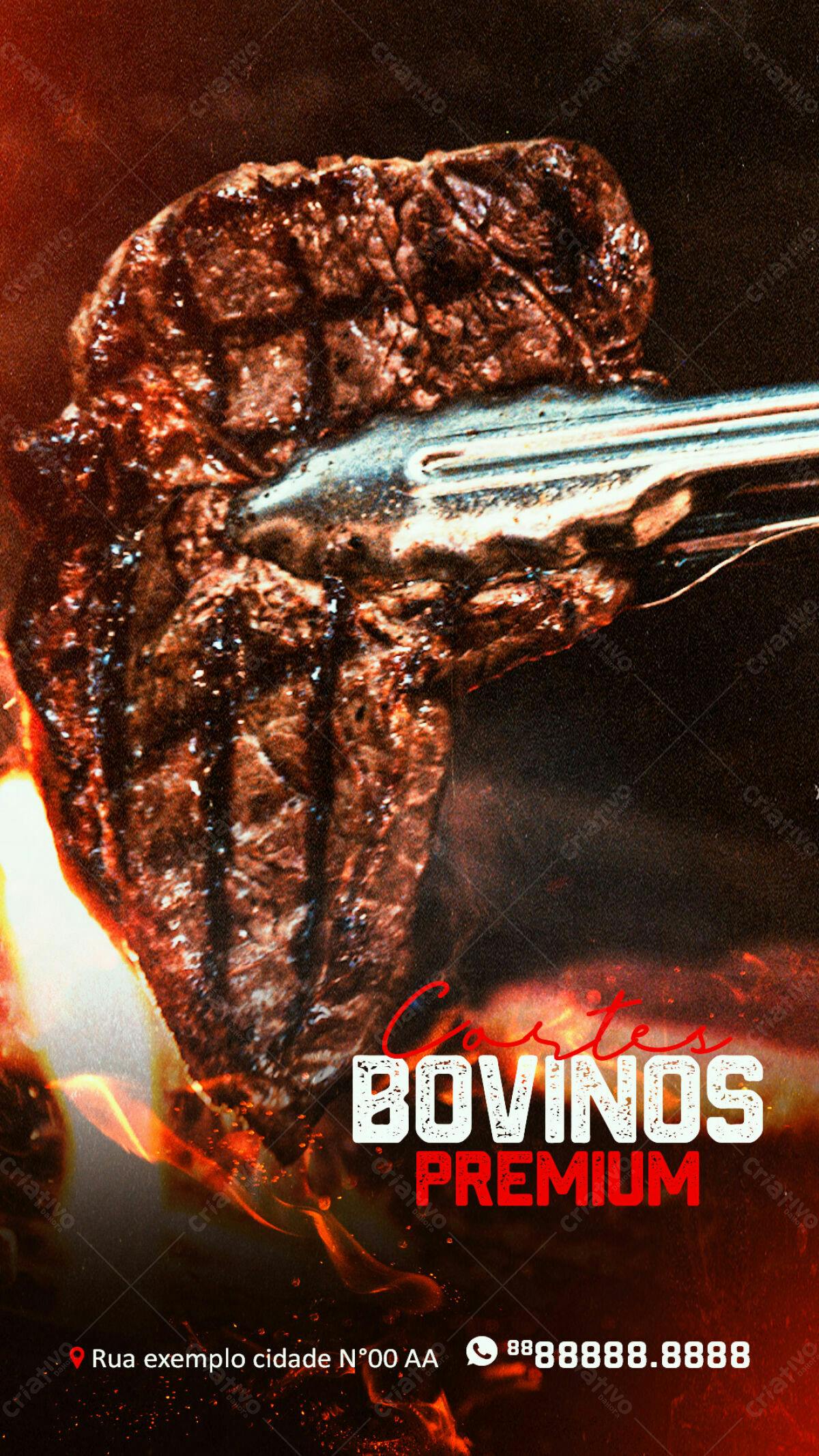 Postagem para Churrascaria PSD Editável