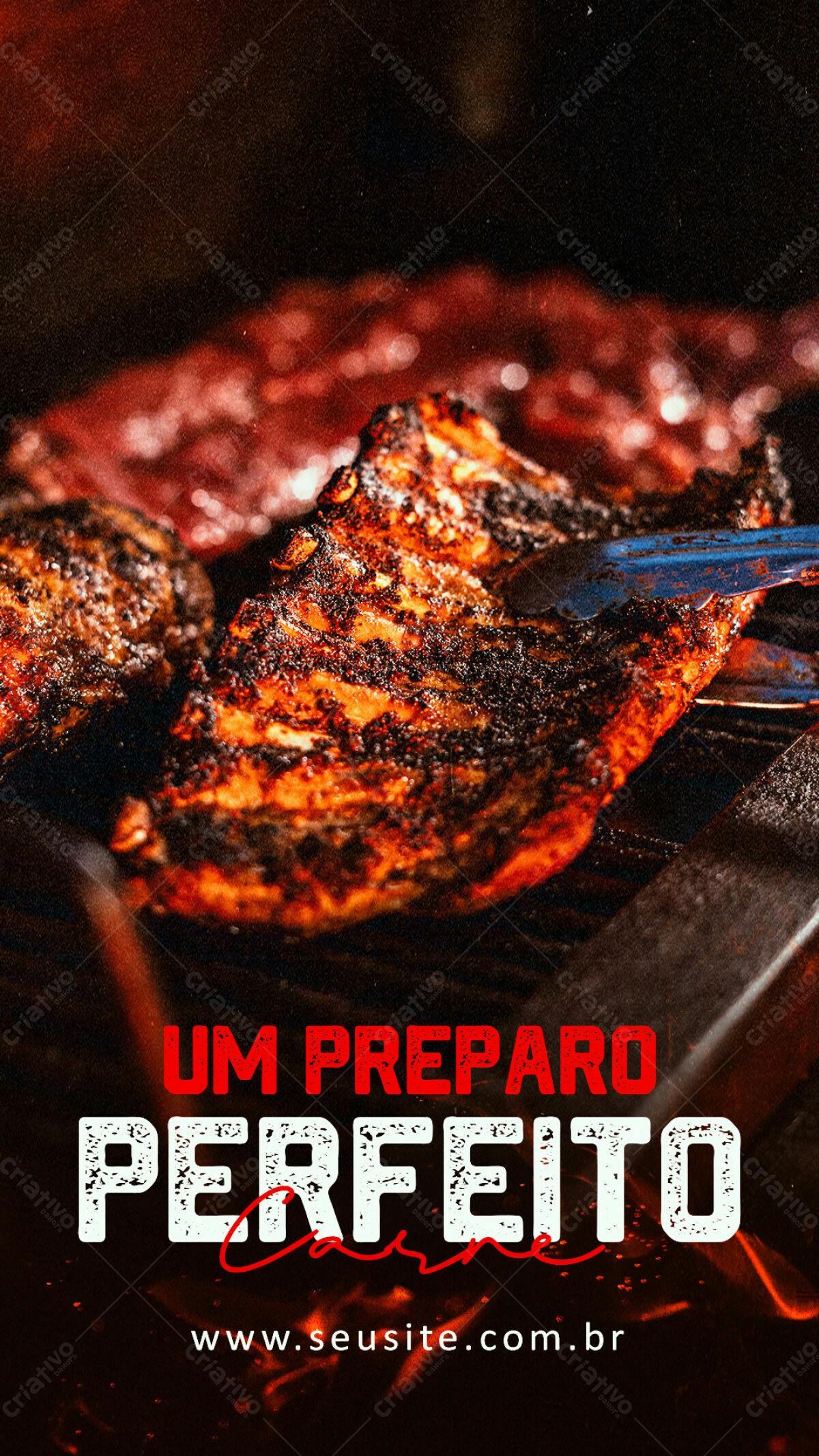 Story para Churrasco PSD Editável