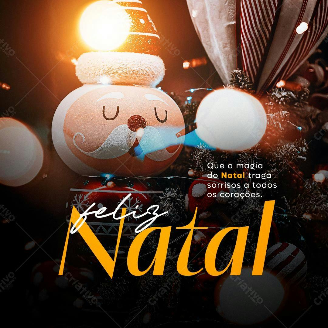 Postagem Natalina PSD Editável