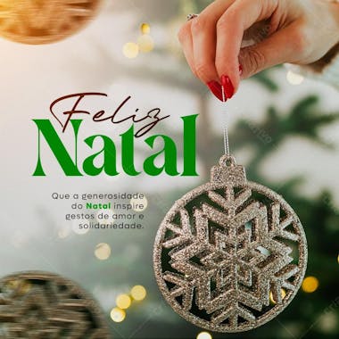 Que a generosidade do natal