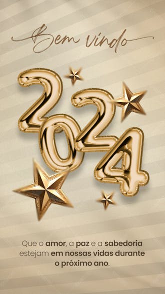 Social media ano novo feliz 2024 new year happy 2024