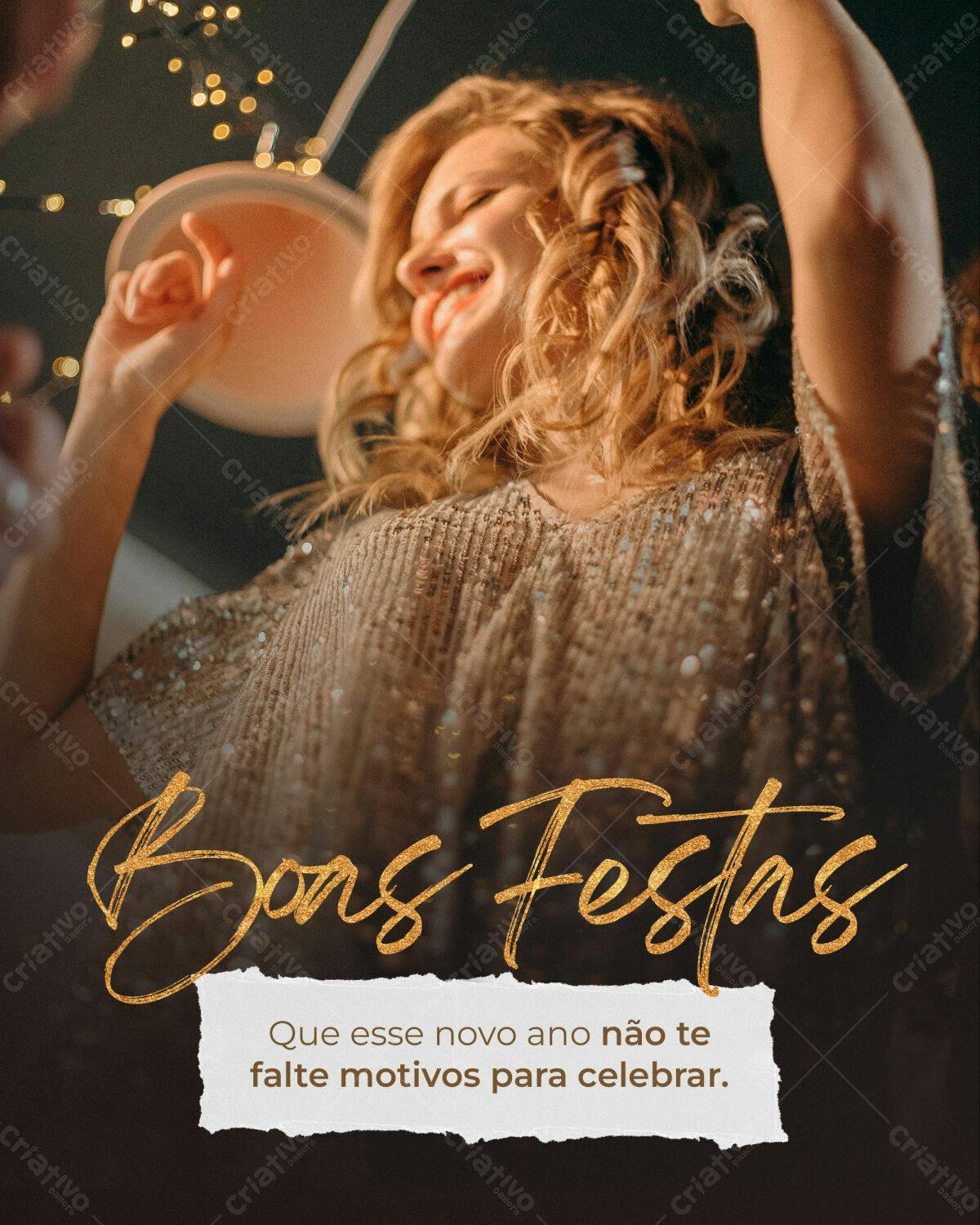 Flyer Boas Festas PSD Editável