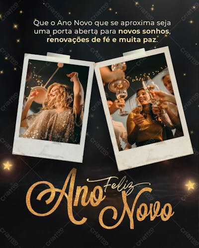 SOCIAL MEDIA - ANO NOVO FELIZ 2024 - NEW YEAR HAPPY 2024