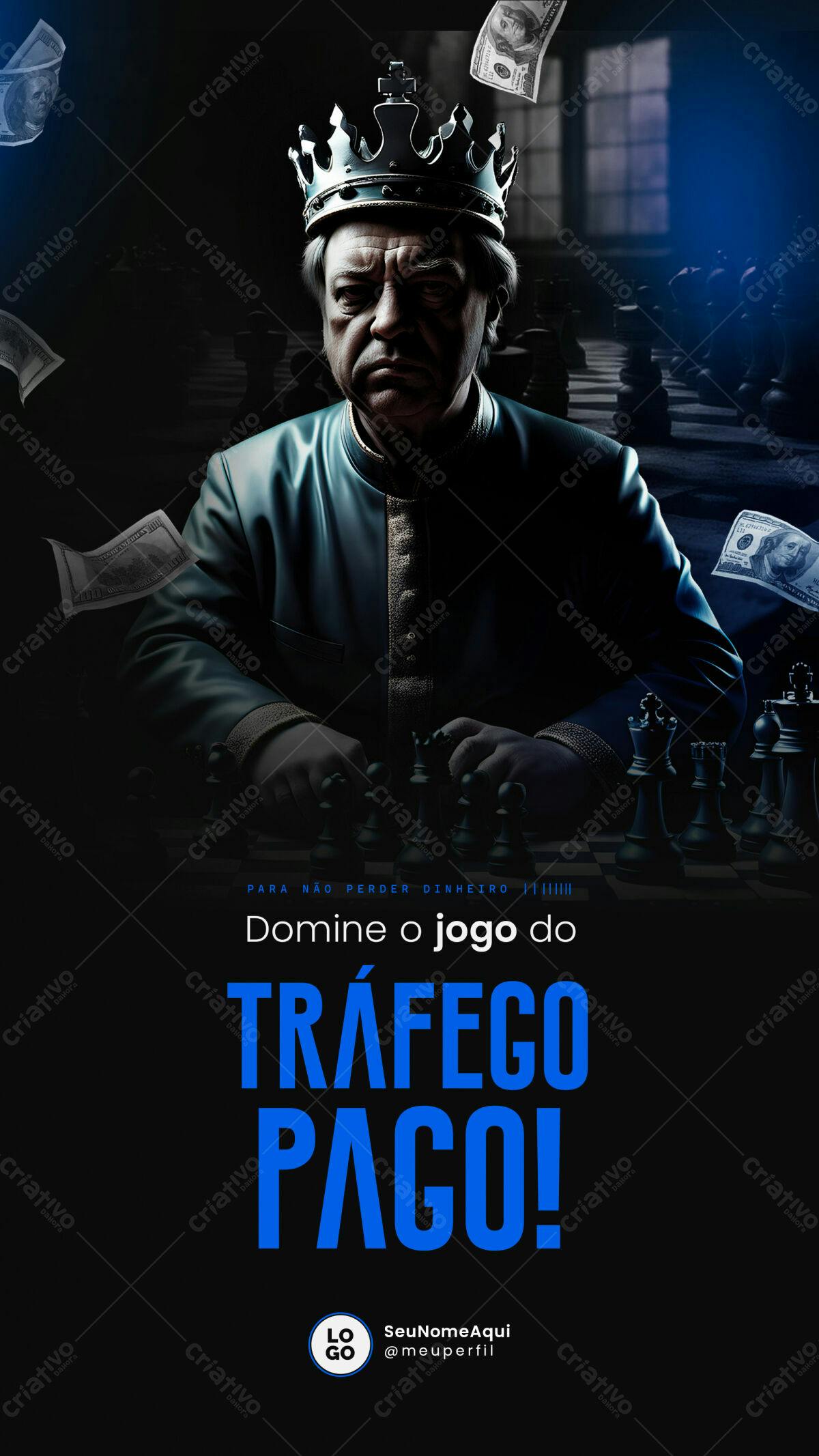 Flyer para Tráfego Pago PSD Editável