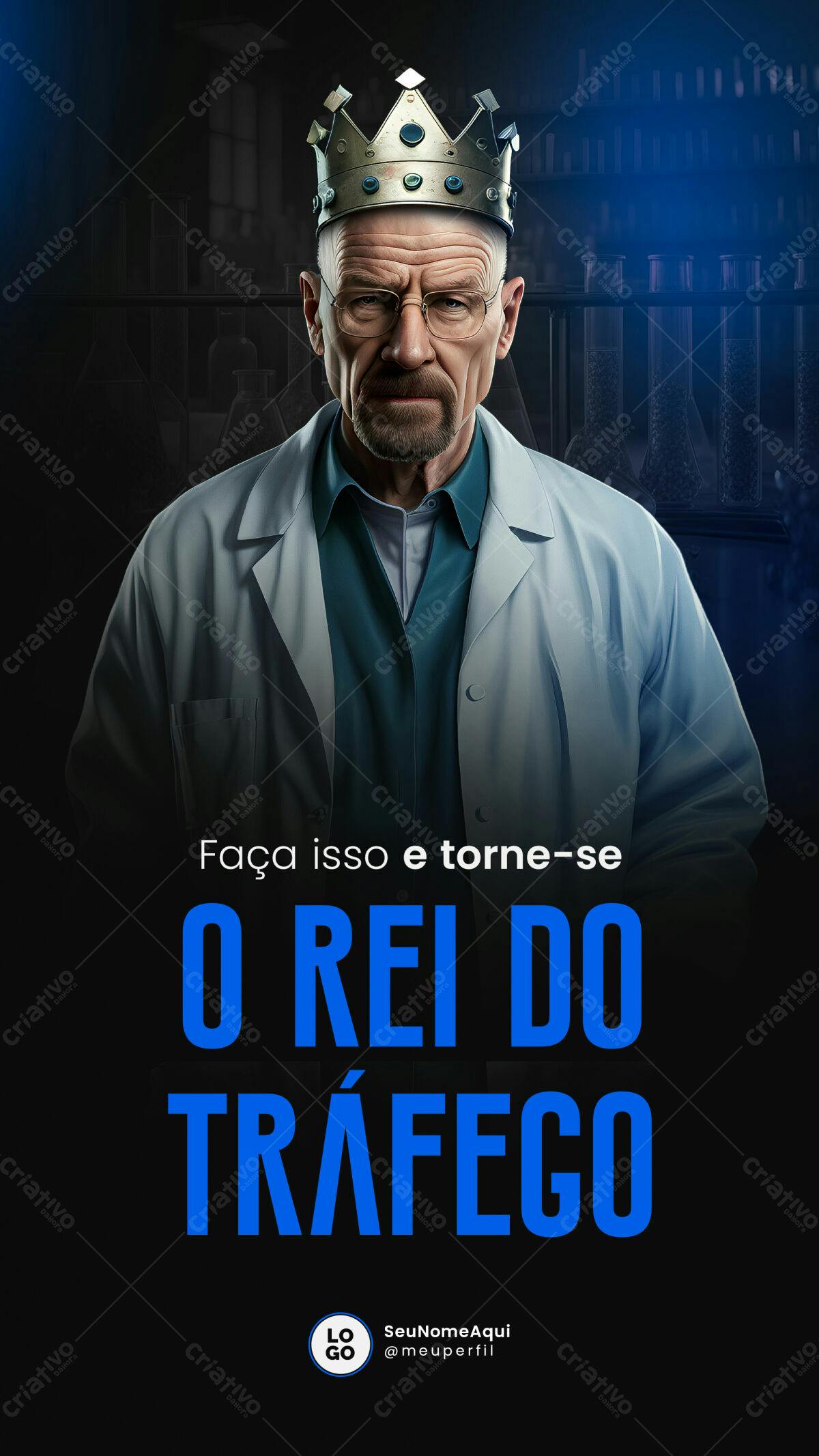 Poster Tráfego Online PSD Editável