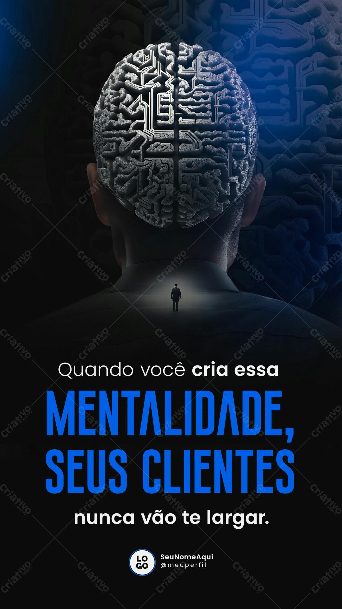 Poster Motivacional para Empreendedores PSD Editável