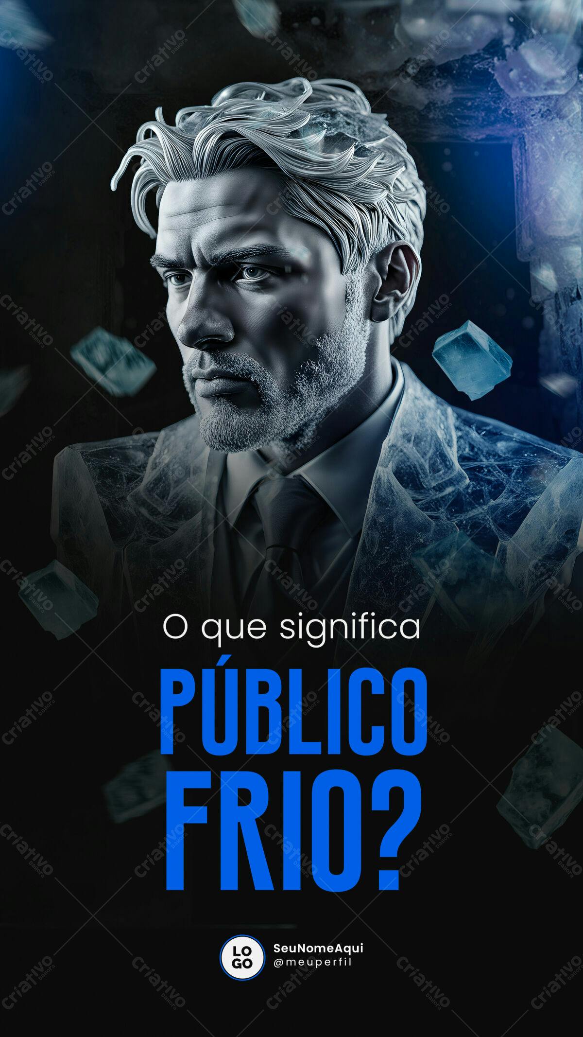 Flyer Público Frio PSD Editável