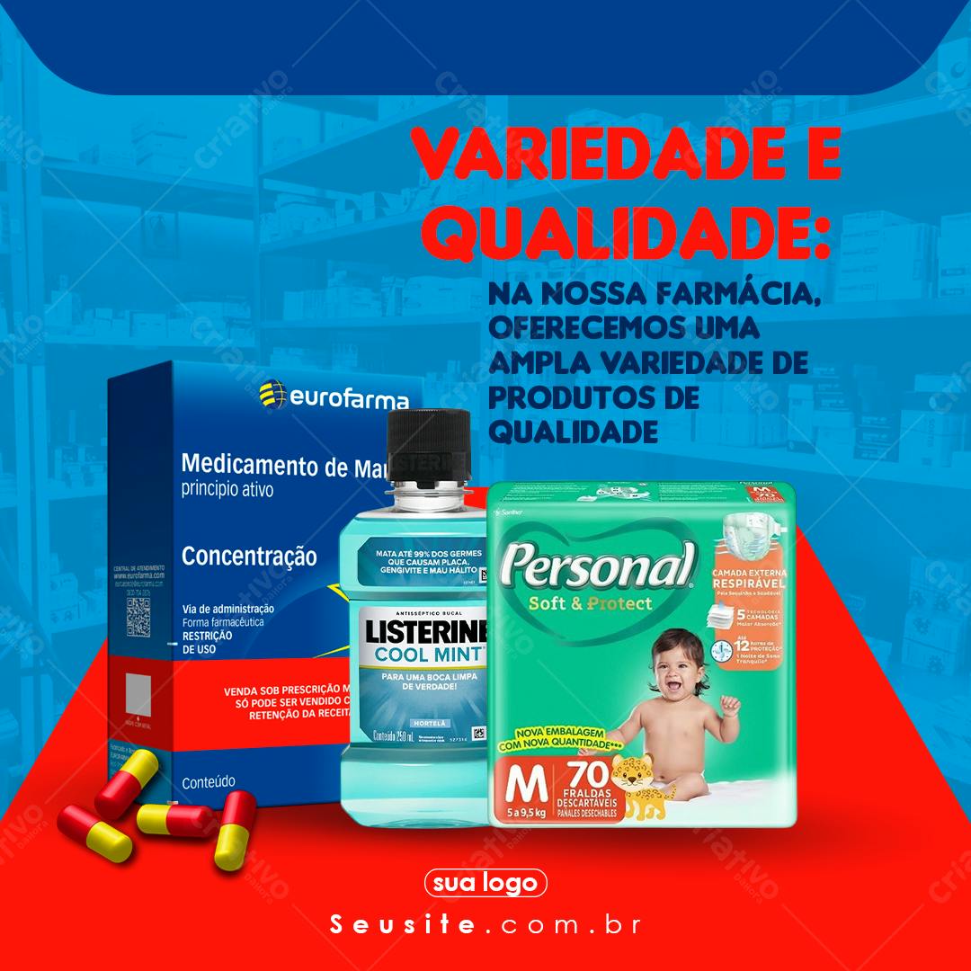 Flyer Farmácia PSD Editável