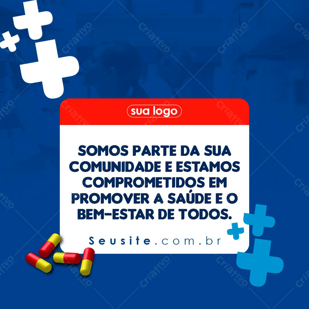 Post para Saúde e Bem-Estar PSD Editável