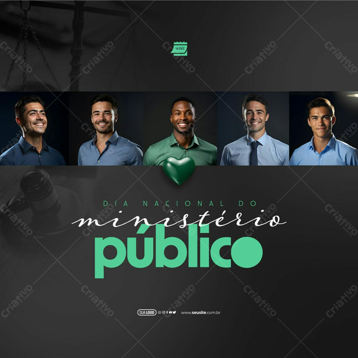Flyer Dia Nacional do Ministério Público PSD Editável