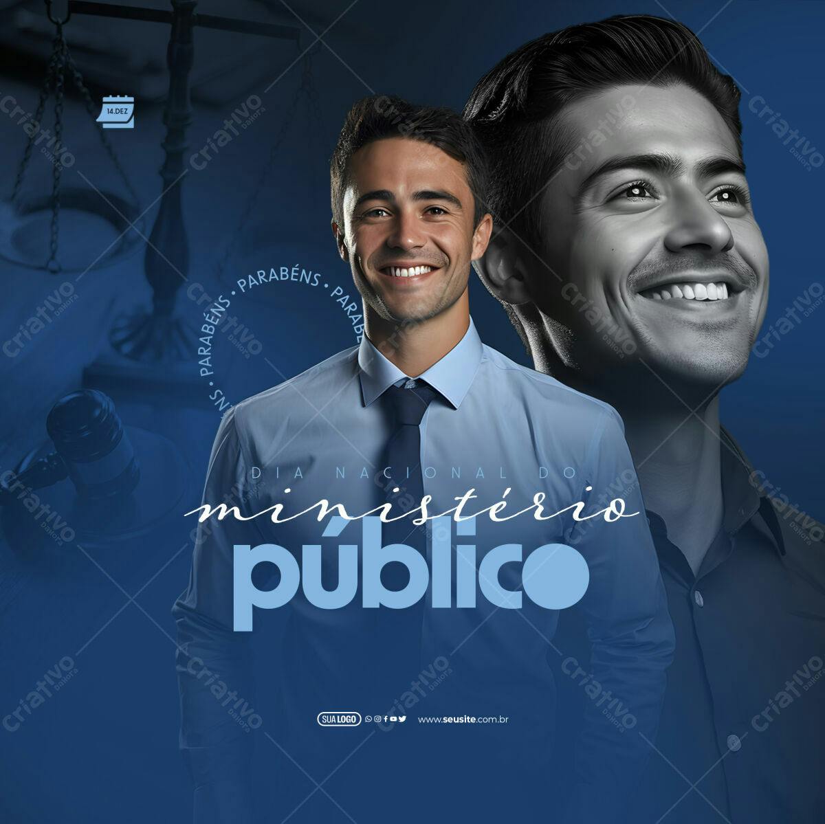Flyer Dia Nacional do Ministério Público PSD Editável