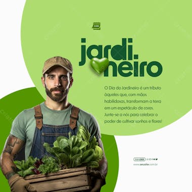 Social media dia do jardineiro transformam a terra em um espetáculo