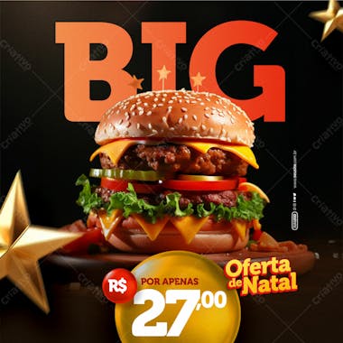 Social media natal oferta de natal big