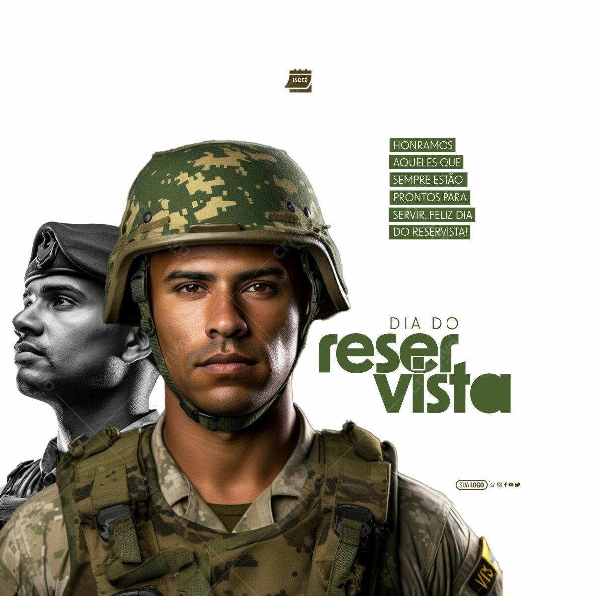 Postagem Dia do Reservista PSD Editável
