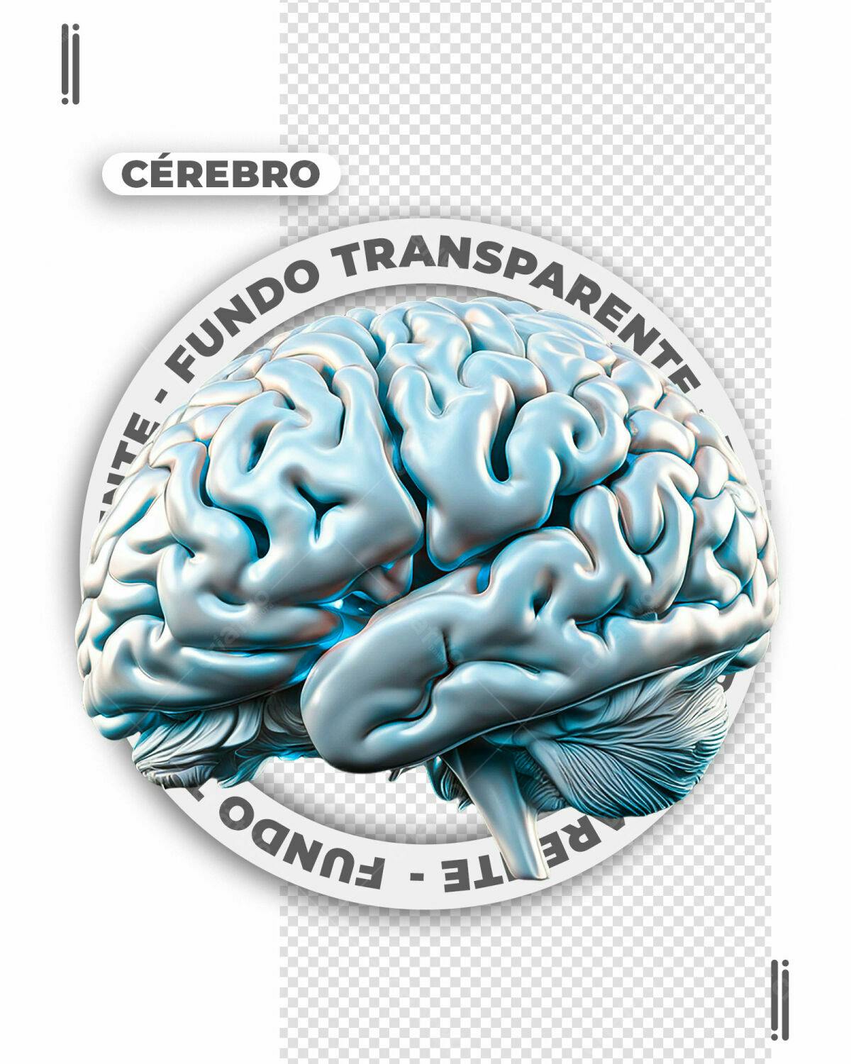 Imagem Cérebro para Design Médico PSD Editável