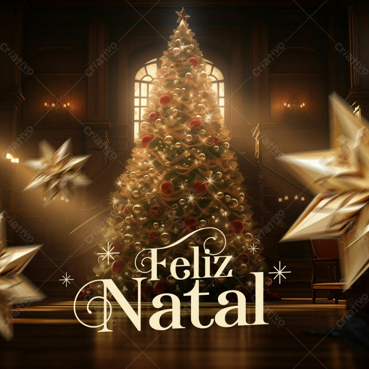 Postagem Natalina para Redes Sociais PSD Editável