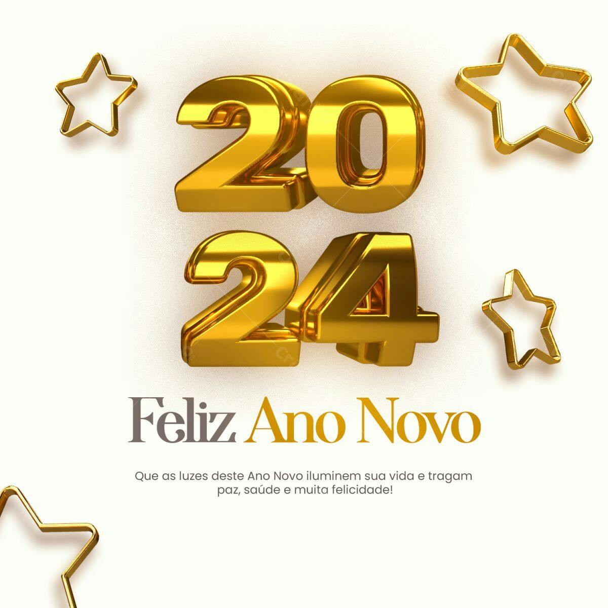 Postagem Feliz Ano Novo PSD Editável