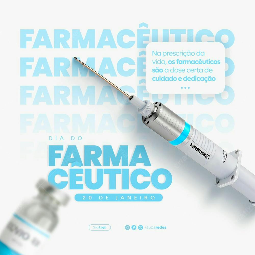 Dia Do Farmacêutico 20 De Janeiro Social Media Post