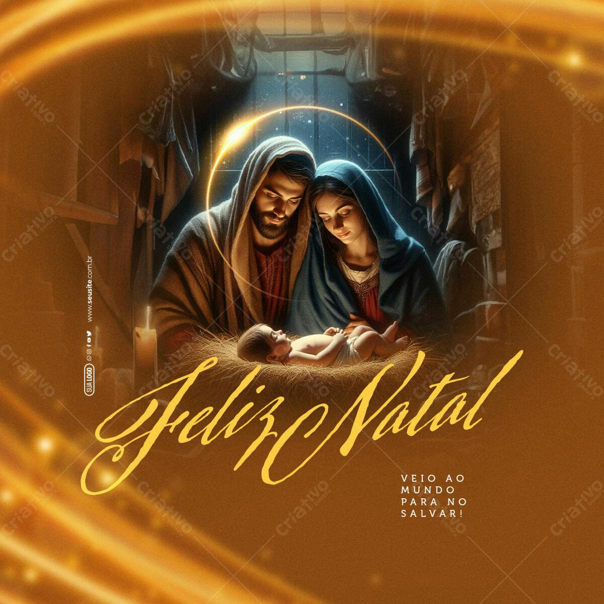 Post para o Natal PSD Editável