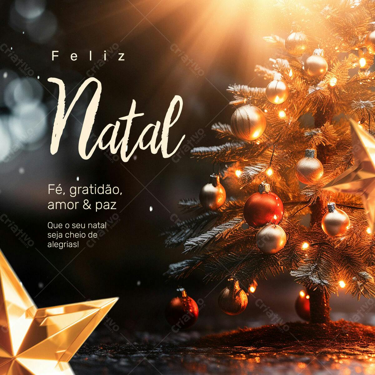 Postagem Natalina PSD Editável