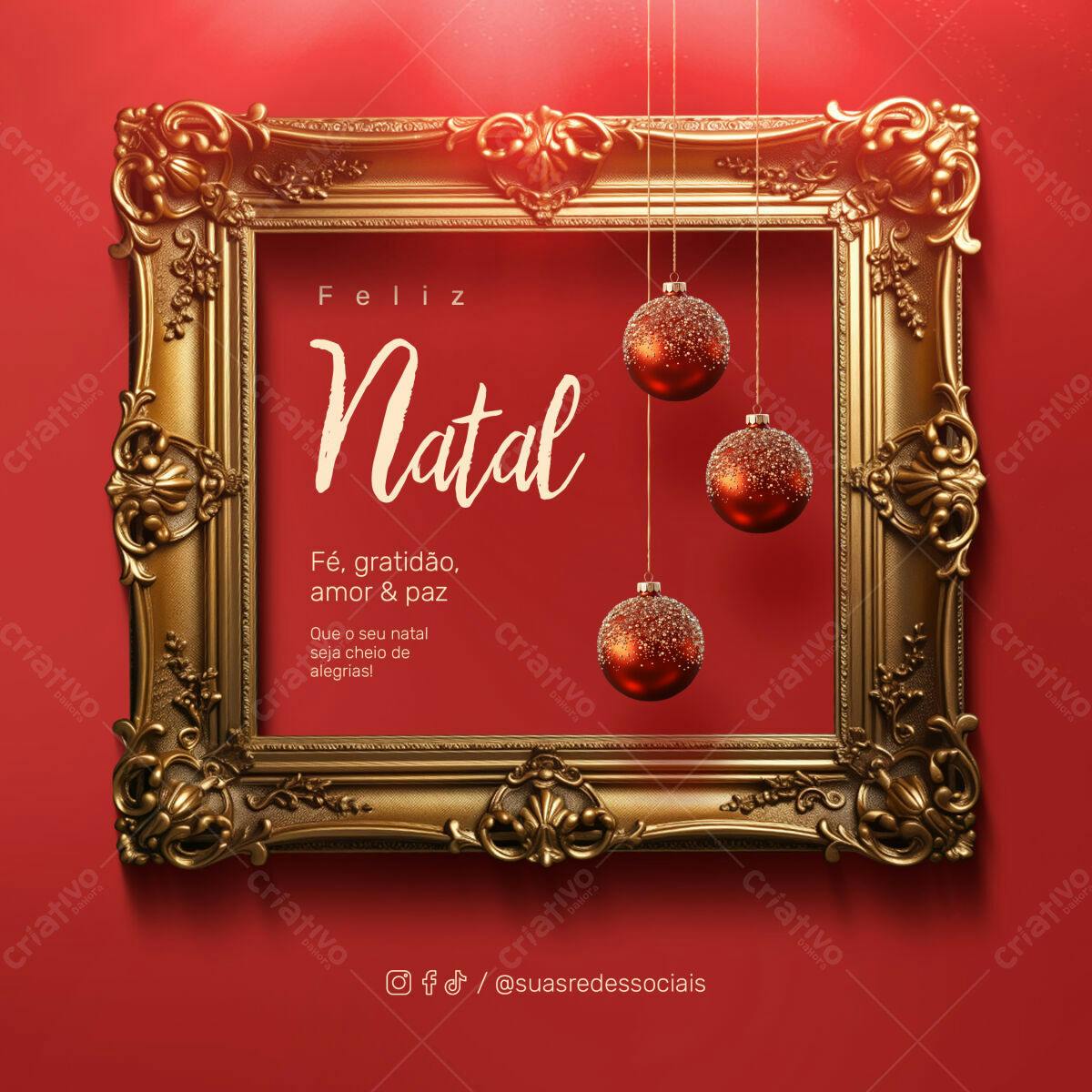 Postagem Natalina PSD Editável