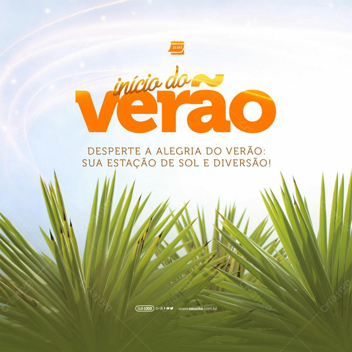 Flyer Início do Verão PSD Editável