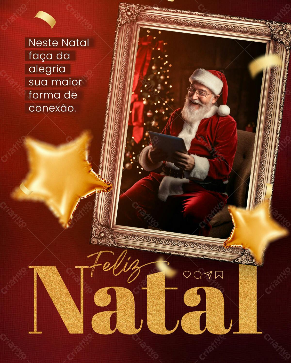 Postagem de Natal PSD Editável