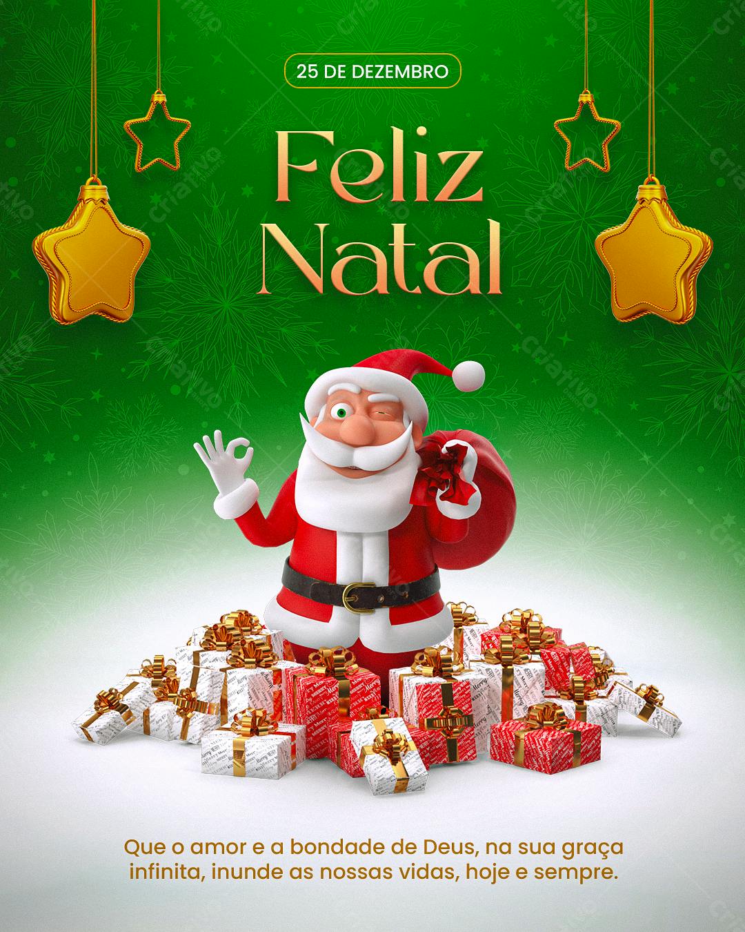 Postagem de Natal PSD Editável
