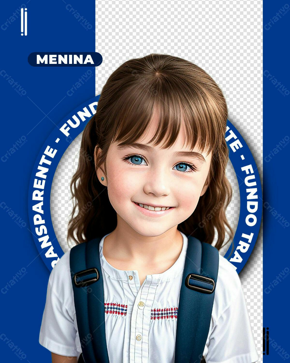 Postagem para Redes Sociais com Menina PSD Editável
