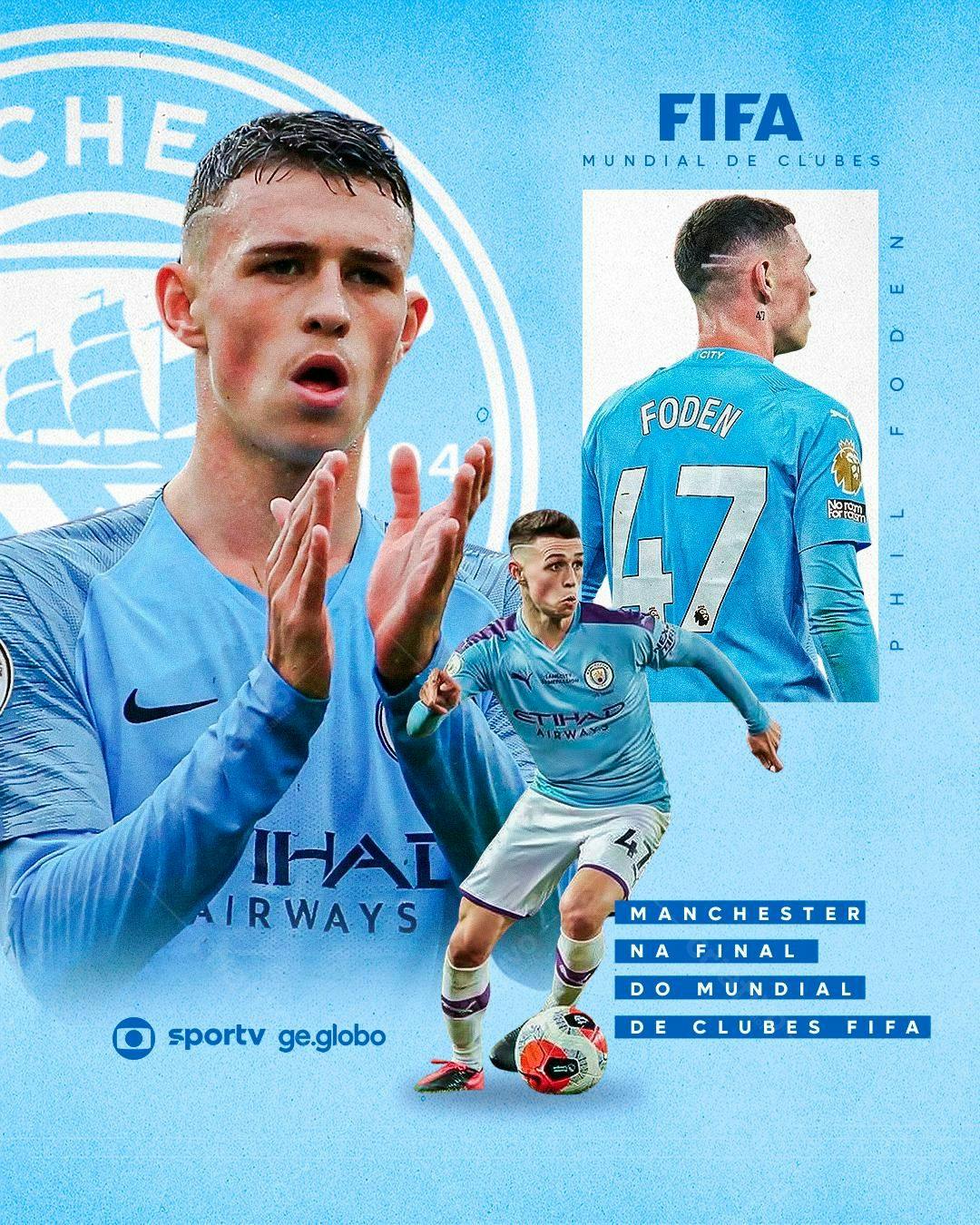 Flyer Mundial de Clubes da FIFA com Phil Foden PSD Editável