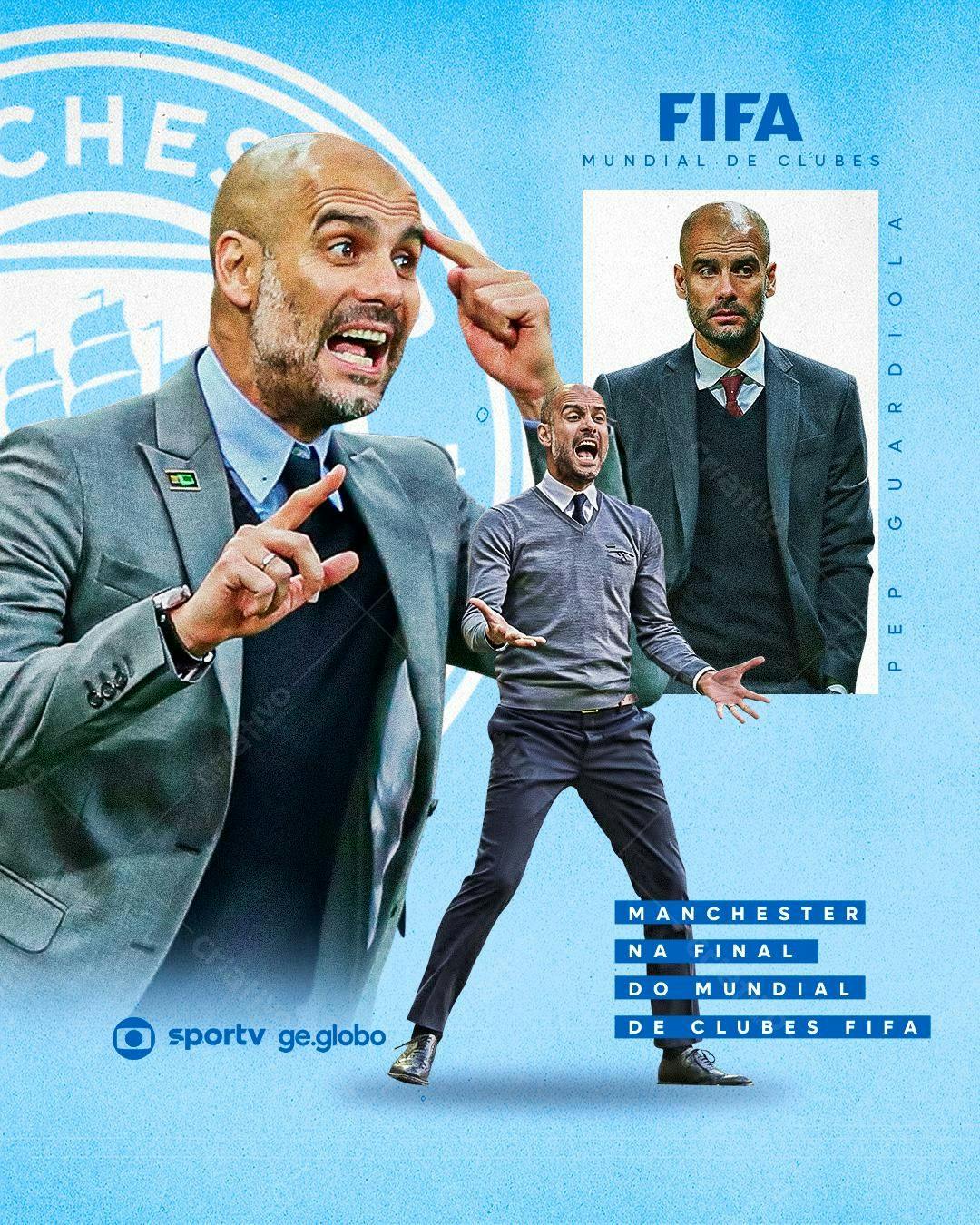 Flyer Mundial de Clubes FIFA PSD Editável