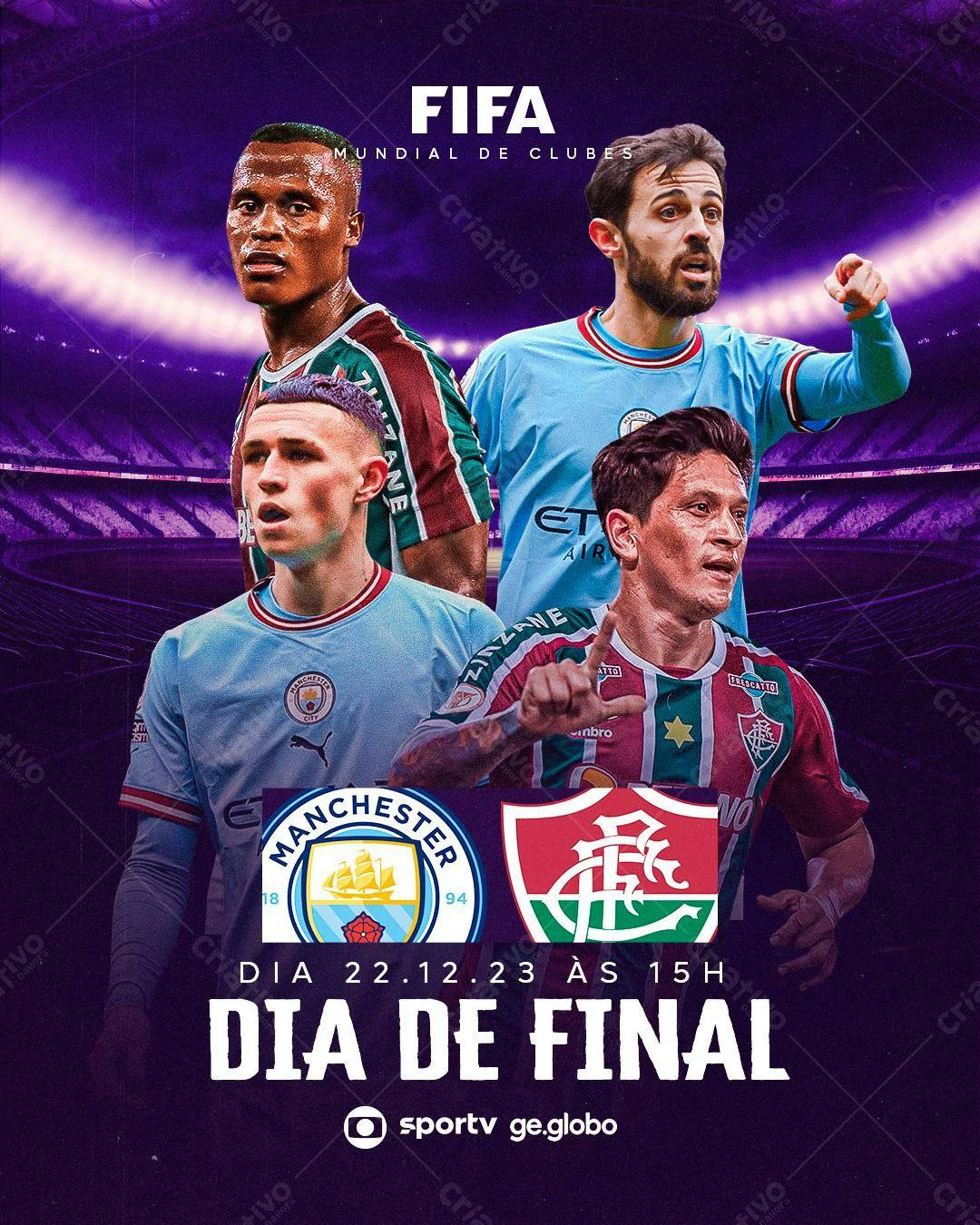 Flyer Final Mundial de Clubes FIFA PSD Editável