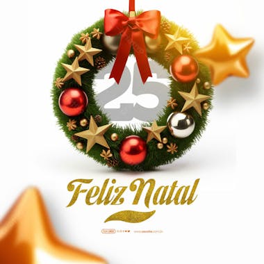 Social media feliz natal 25 de dezembro