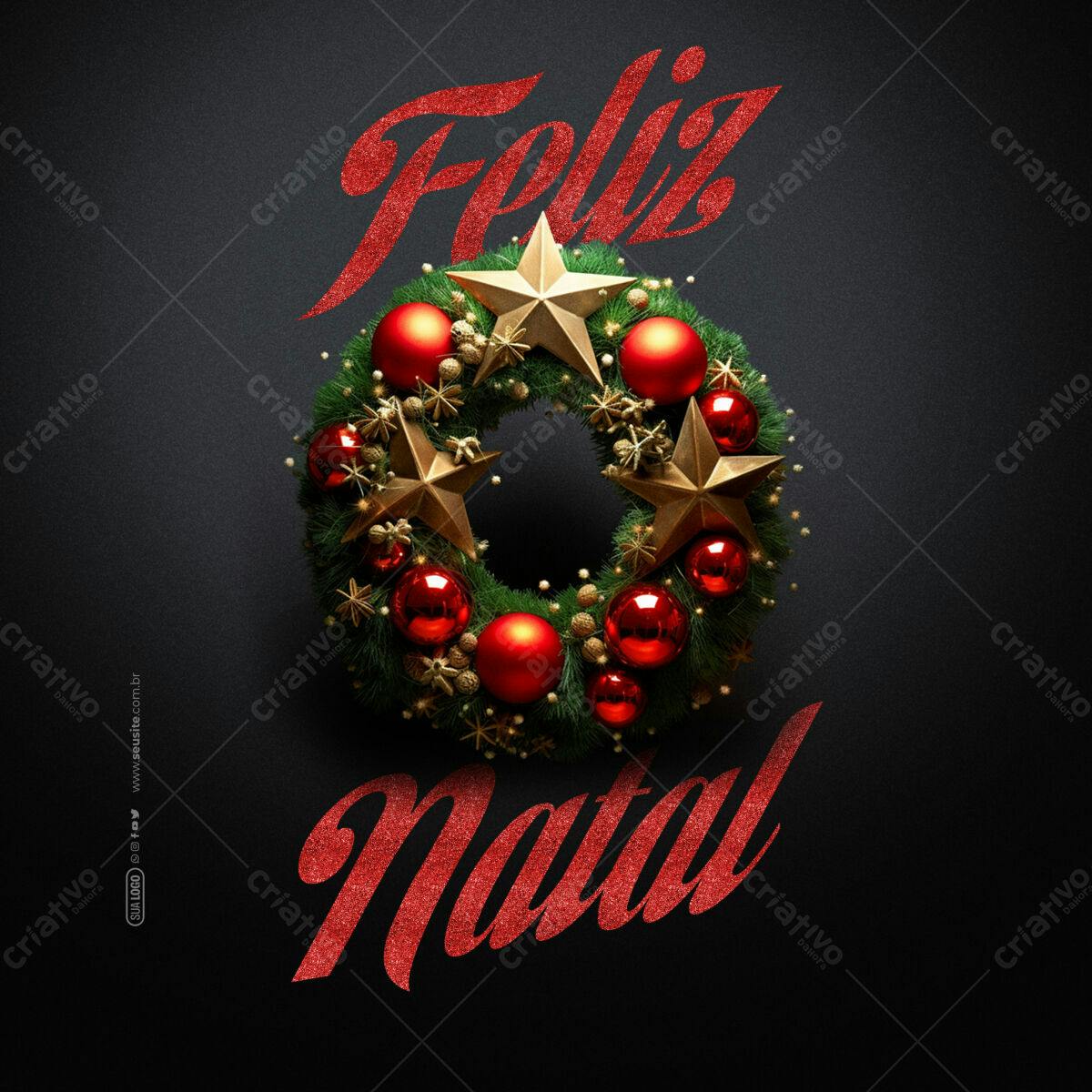 Imagem Natalina PSD Editável