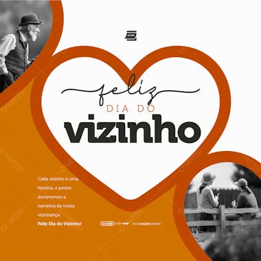 Social media dia do vizinho cada vizinho é uma história