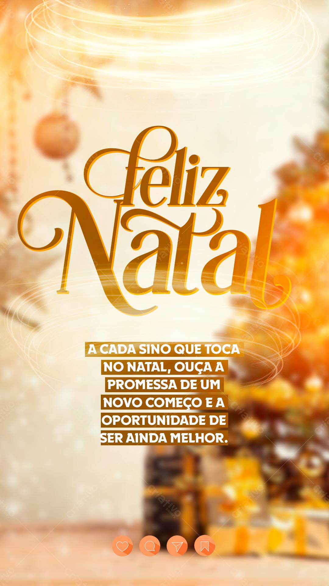 Postagem Natalina Feliz Natal PSD Editável