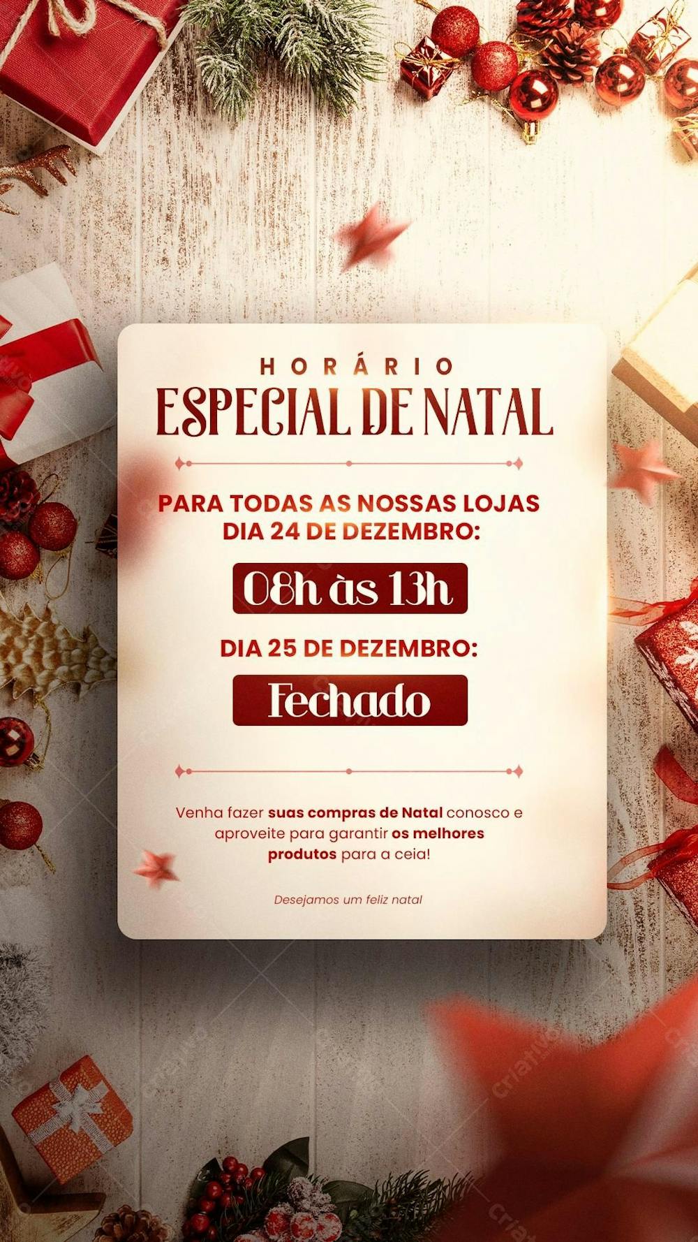 Horário Especial De Natal