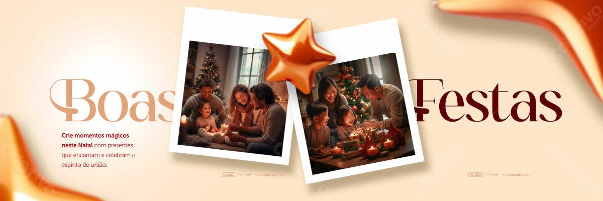 Banner Natalino Família PSD Editável